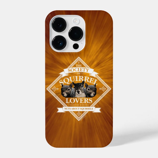 Society of Squirrel Lovers - funny squirrel iPhone Case (Back)