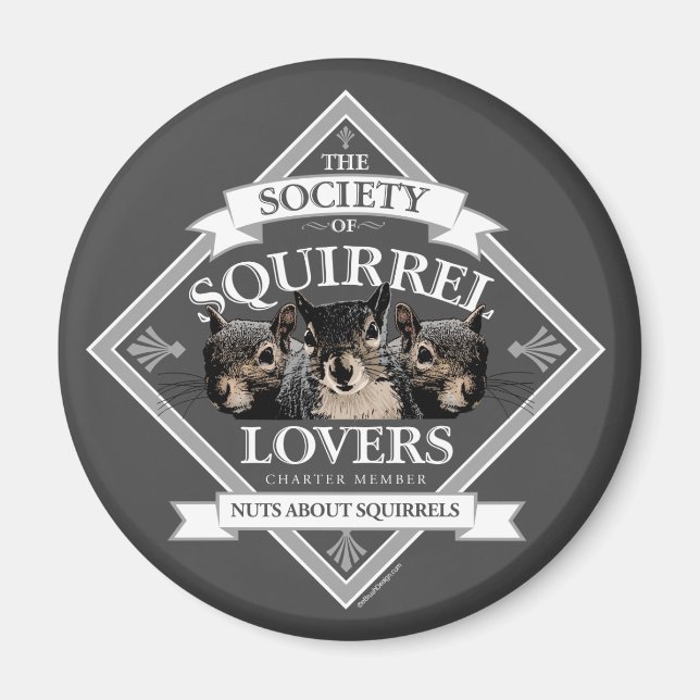 Society of Squirrel Lovers - funny squirrel Magnet (Front)