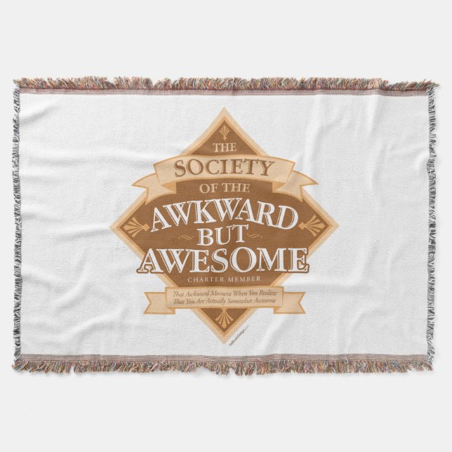 Society of the Awkward But Awesome Throw Blanket (Front)
