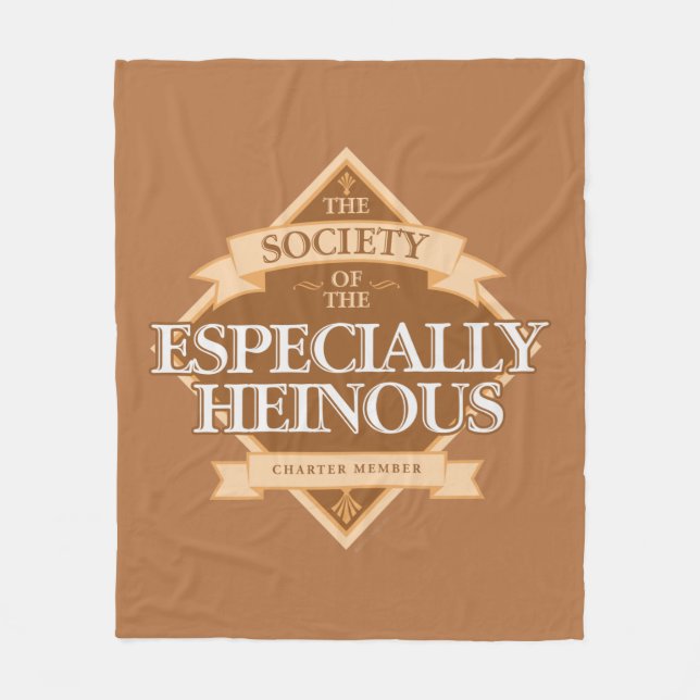 Society of The Especially Heinous Fleece Blanket (Front)