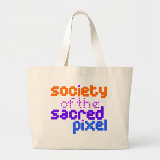 Society of the Sacred Pixel Large Tote Bag