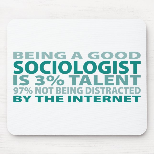 Sociologist 3% Talent Mouse Mat (Front)