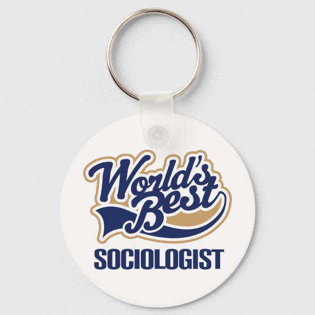 Sociologist Gift Key Ring (Front)