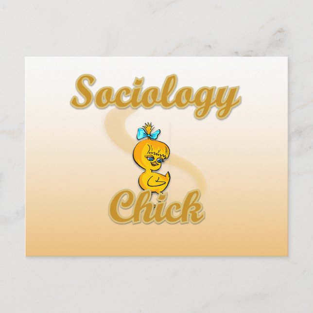 Sociology Chick Postcard (Front)