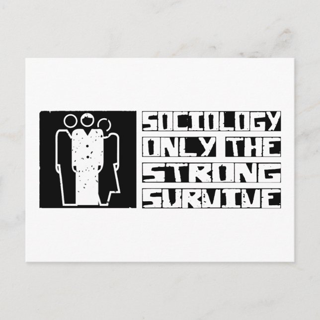 Sociology Survive Postcard (Front)