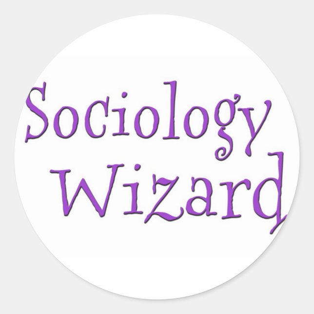 Sociology Wizard Classic Round Sticker (Front)