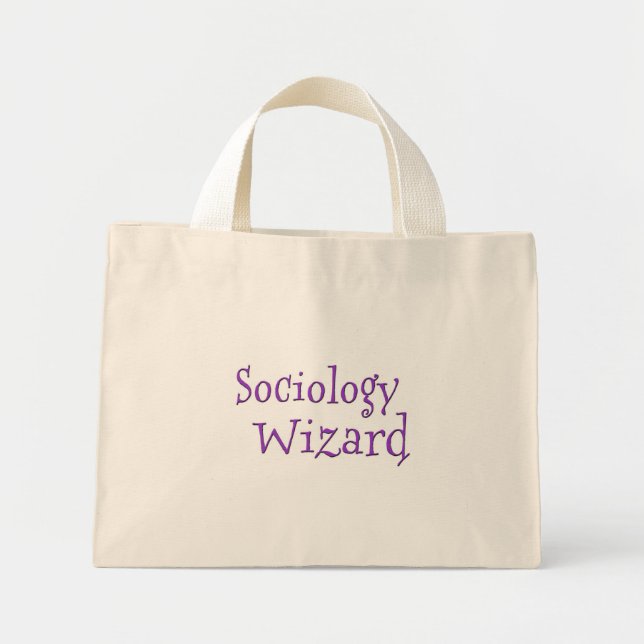Sociology Wizard Mini Tote Bag (Front)