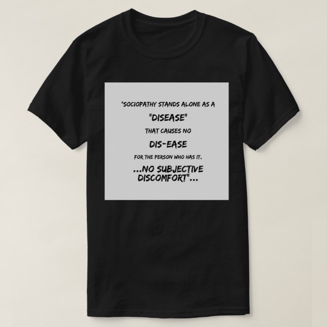 Sociopathy Classic TShirt (Design Front)