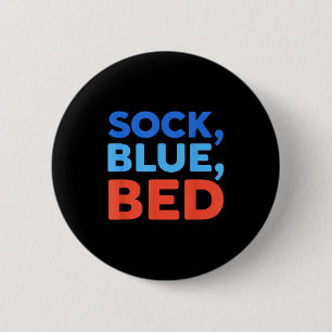 Sock Blue Bed Funny Meme 6 Cm Round Badge