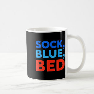 Sock Blue Bed Funny Meme Coffee Mug