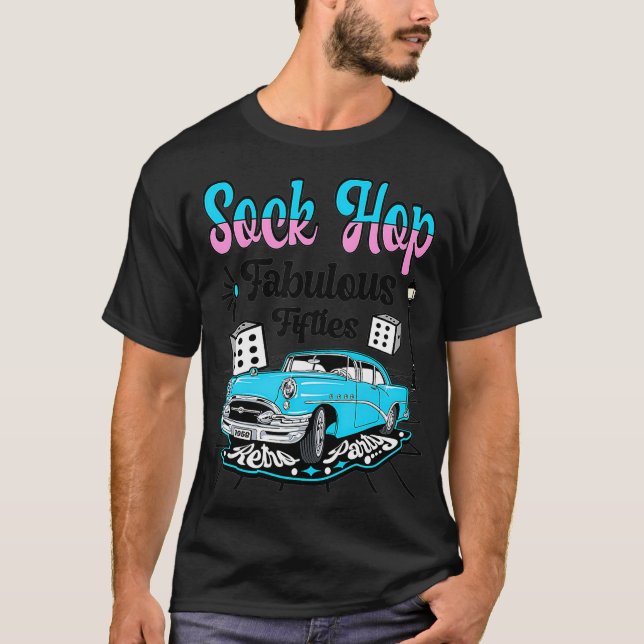 Sock Hop Costume 50s Rock N Roll Tees 1950s Rockab (Front)