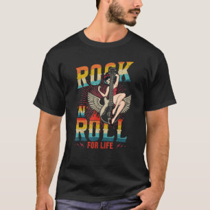 Sock Hop Costume Rock 'n' Roll For Life Greaser Ba T-Shirt