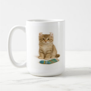 Sock It to Me – American Curl Kitten Edition Coffee Mug