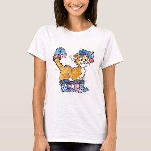 Sock Kitty Ladies Fitted T-shirt