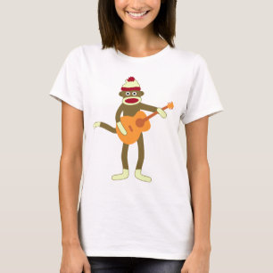 Sock Monkey Acoustic Guitar T-Shirt