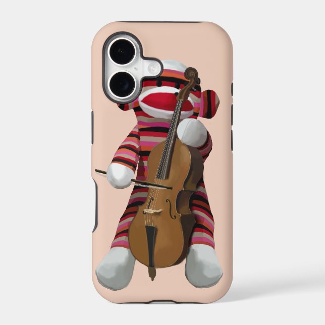 Sock Monkey and Cello 2 (Back)