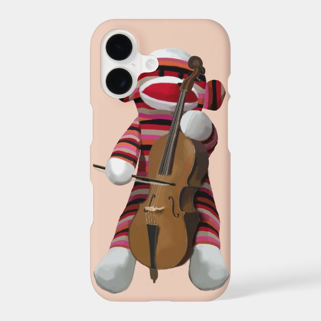 Sock Monkey and Cello 2 (Back)