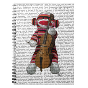 Sock Monkey and Cello Notebook