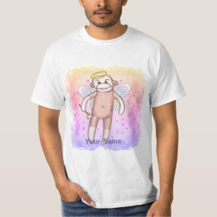 Sock Monkey Angel  t-shirt