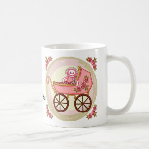 Sock Monkey Baby Girl Buggy Coffee Mug