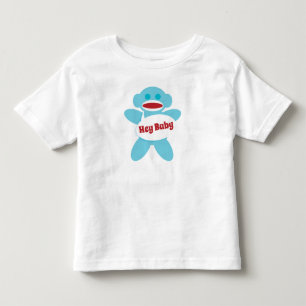 Sock Monkey Baby Shirt Personalise