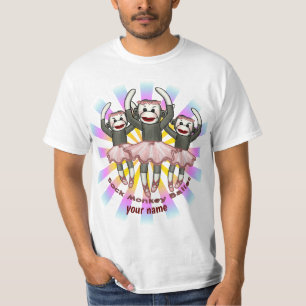 Sock Monkey Ballet T-Shirt