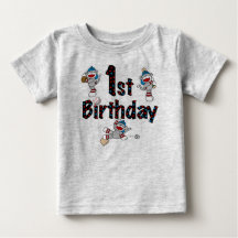 Sock Monkey Baseball 1st Birthday