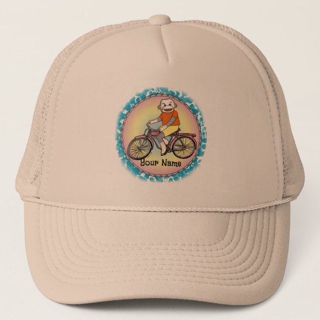 Sock Monkey Bicycle hat (Front)