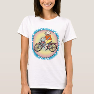 Sock Monkey Bicycle   t-shirt