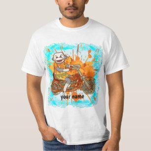Sock Monkey Biker t-shirt