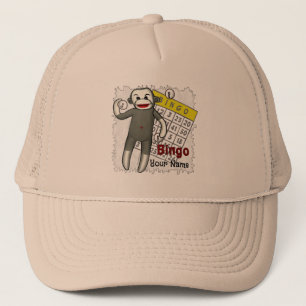 Sock Monkey Bingo hat