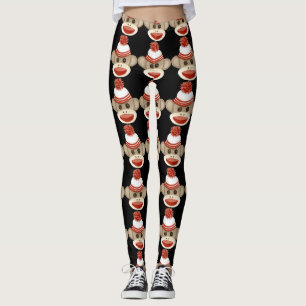 Sock Monkey Black Unique Retro Pant Custom