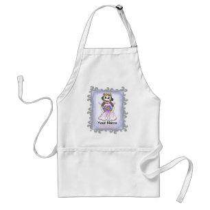 Sock Monkey Bride  Standard Apron