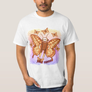 Sock Monkey Butterfly  t-Shirt