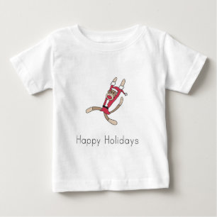 sock monkey christmas pajamas baby T-Shirt