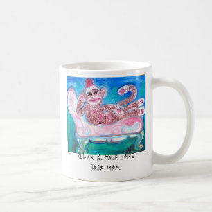 Sock Monkey Coffee Cup - JoJo Mon