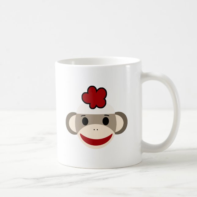 sock monkey coffee mug (Right)