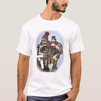 Sock Monkey Couple T-Shirt