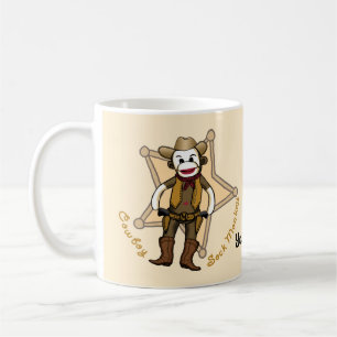 Sock Monkey Cowboy  Mug
