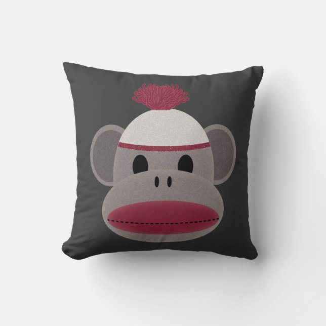 Sock Monkey Cushion (Front)