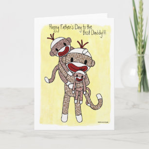 Sock Monkey Daddy 02 Card