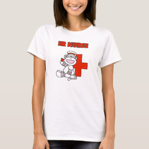 Sock Monkey ER Nurse T-shirts and Gifts