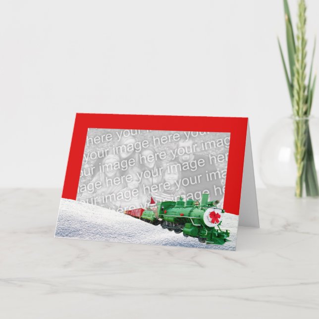 Sock Monkey Express Photo Card (Front)