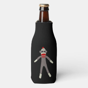 Sock Monkey Face Bottle Cooler