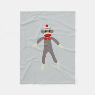 Sock Monkey Fleece Blanket