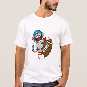 Sock Monkey Football T-shirts and Gifts