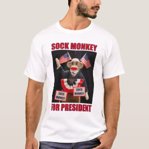 Sock Monkey for President T-Shirt
