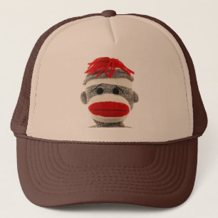 Sock Monkey Funny Hat- Are you looking at me! Trucker Hat