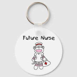 SOCK MONKEY FUTURE NURSE KEY RING