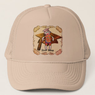 Sock Monkey Graduation Trucker Hat